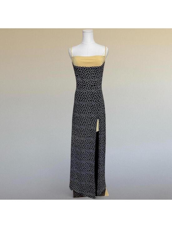 Dresses & Skirts - 90s formal dress with abstract print Sz. L